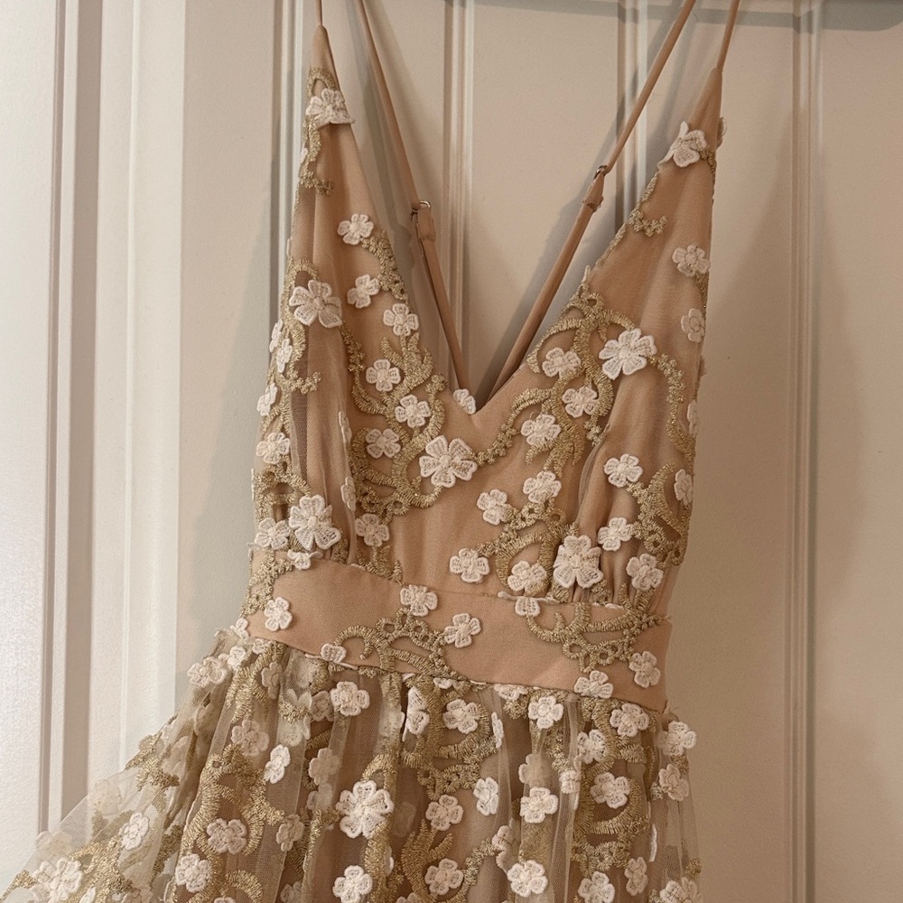 Altar'd State Cream Floral Lace Dress Size XS